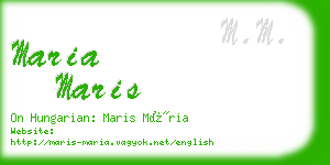 maria maris business card